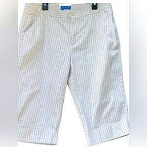 Dockers' Women's Cream Shorts with Black Stripes (only with bundle of 3 or more)